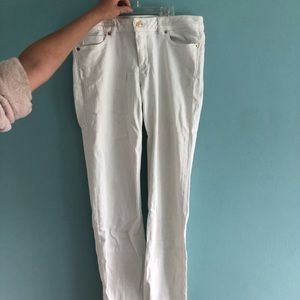 Michael Kors white low rise jeans